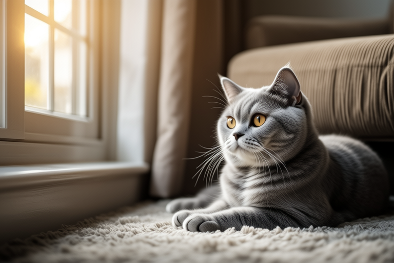From Royalty to Couch Potato: A Day in the Life of a Silver British Shorthair